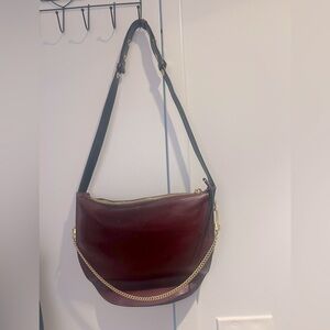 ALLSAINTS Burgundy Crossbody Bag